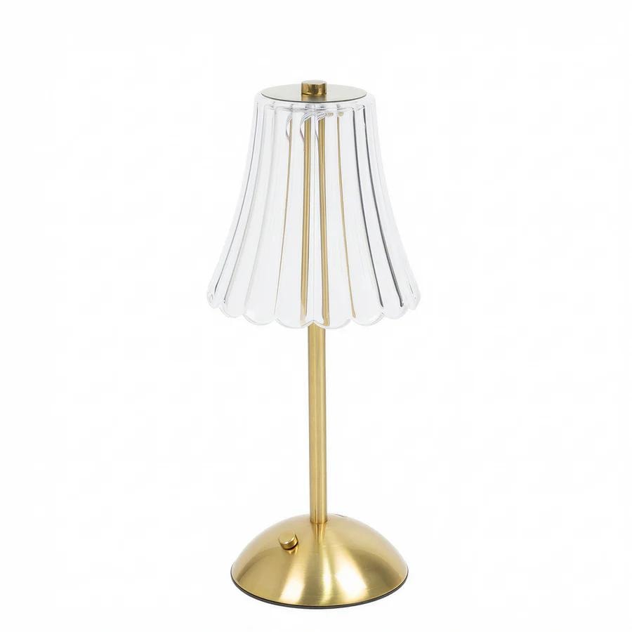 Gold Cordless LED Table Lamp — 12"