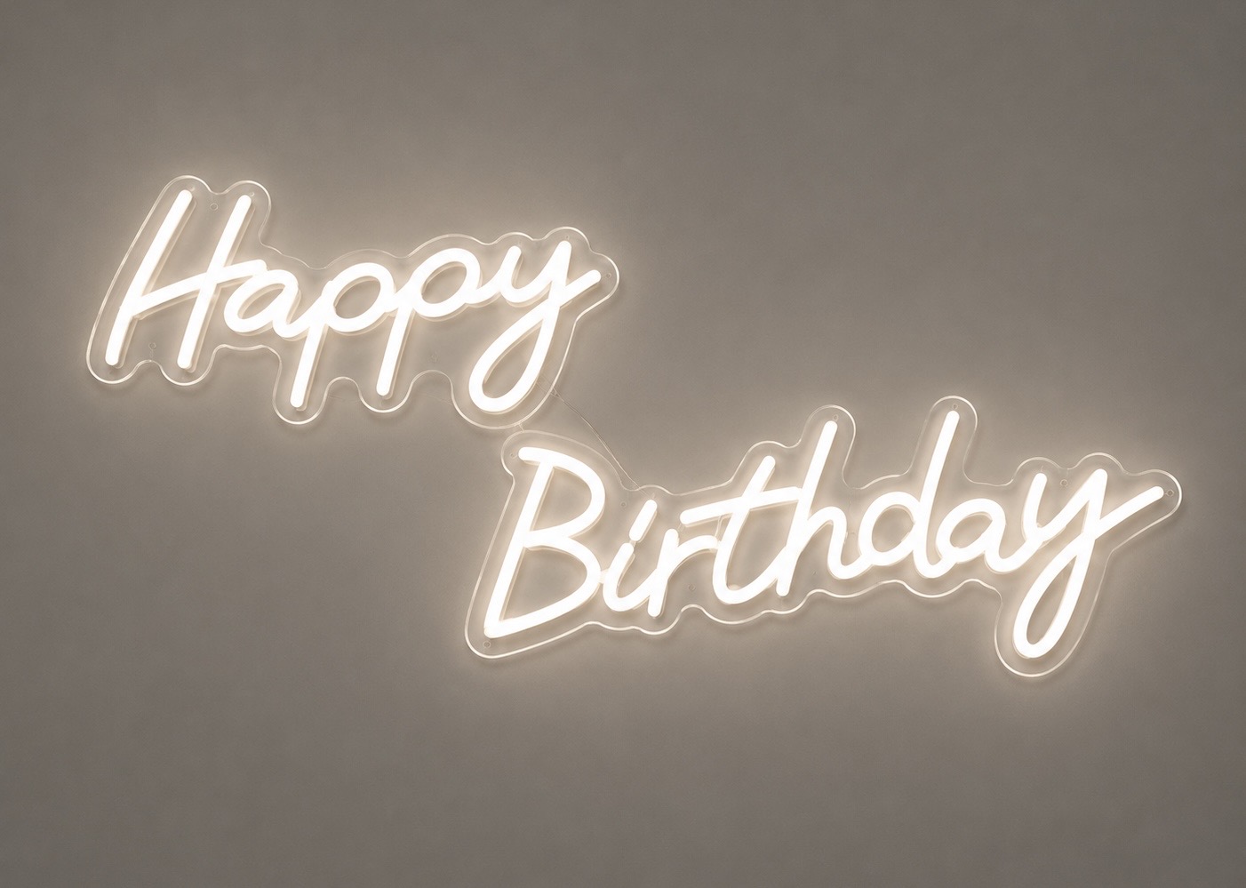 Neon Sign — "Happy Birthday"