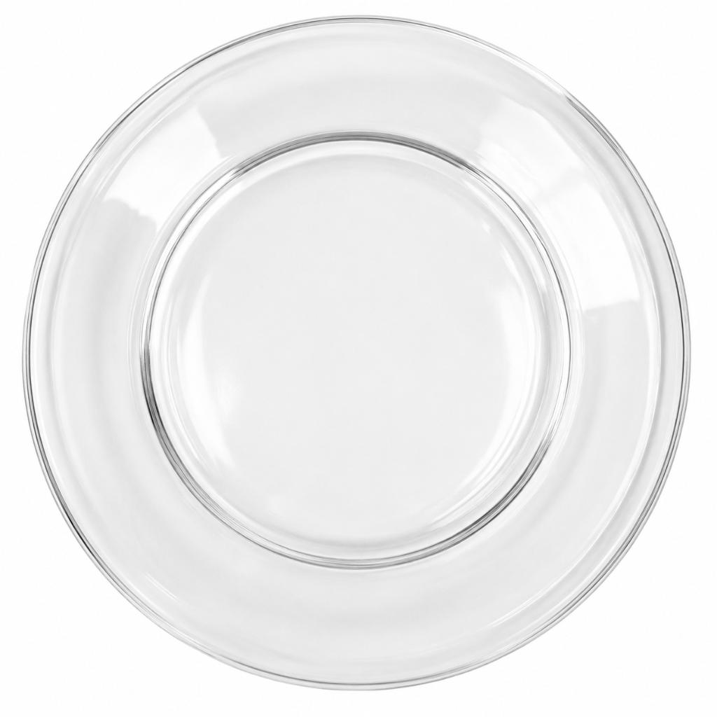 Glass Dinner Plate 7.5" — Clear