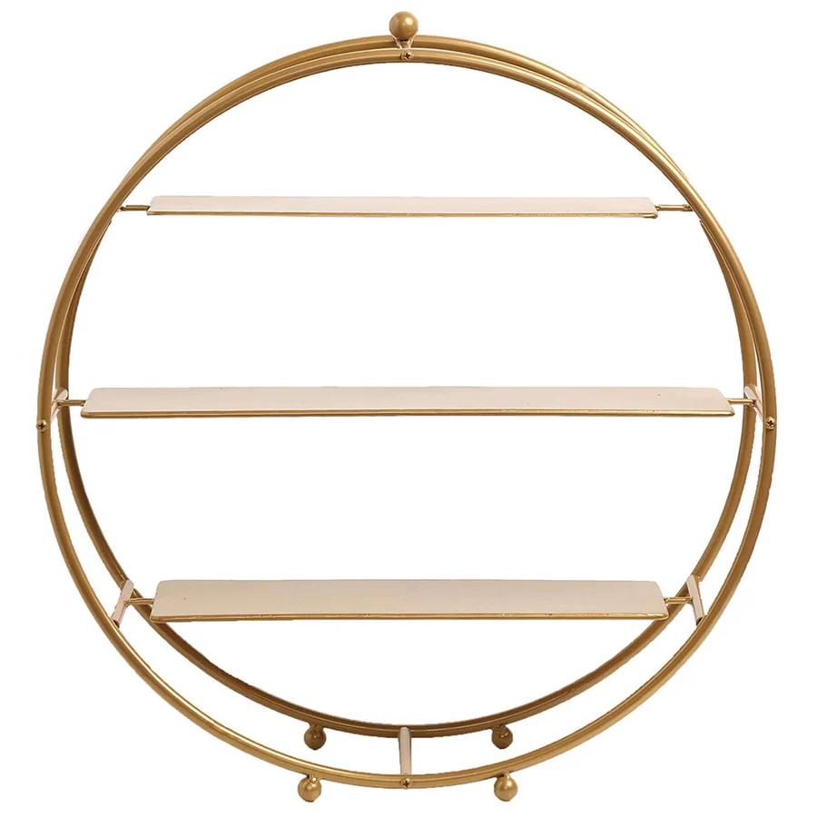 Metal Round Display 21" — Gold